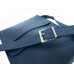Чоловіча шкіряна сумка Wellbags Messenger blue horse W029.2 синя