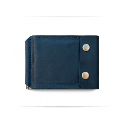 Затискач для грошей Wellbags Webmoney Keeper blue (z001) синій
