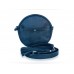 Шкіряна жіноча сумка Wellbags Blue bag circle (W038) темно-синя