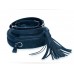 Шкіряна жіноча сумка Wellbags Blue bag circle (W038) темно-синя