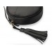 Жіноча шкіряна сумка Wellbags bag Black circle (W038.2) чорна