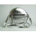 Жіноча шкіряна сумка Wellbags Silver bag circle (W038.7) срібло