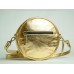 Кожаная женская сумка Wellbags Gold bag circle (W038.6) золотая