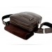 Чоловіча шкіряна сумка Wellbags Messenger Junius brown W051 коричнева