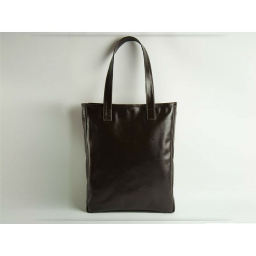 Жіноча шкіряна сумка Wellbags Shopper Dark chocolate Julia (W039.2) шоколадна