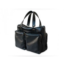 Мужской кожаный портфель Wellbags Messenger black classic W041 чёрный