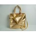 Женская кожаная сумка Wellbags Shopper bag GoldMoon (W001.2) золотая