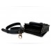 Мужская кожаная сумка Wellbags Messenger Retro black W052.1 чёрная