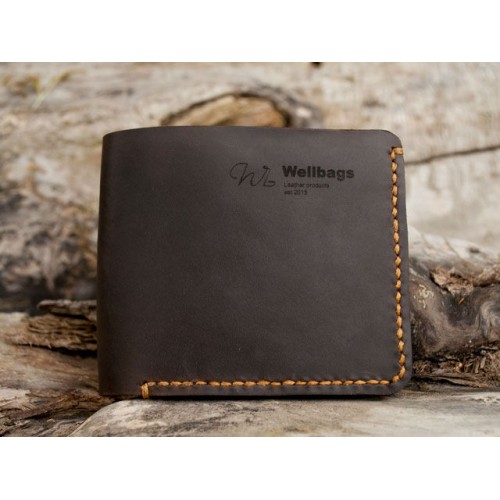 Гаманець Wellbags "Dimitrius brown" (P005.1) темно-коричневий