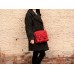 Жіноча шкіряна сумка Wellbags Satchel bag mini red (W020.7) червона