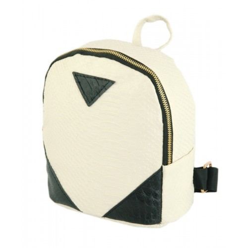 Рюкзак 7229-18 бежевий з чорним