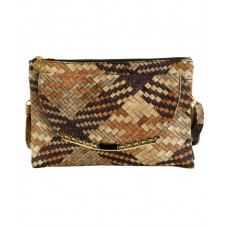 Сумка 7212-37 коричнева з бежевим