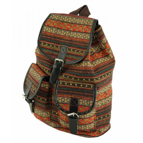 Рюкзак 7224-23 коричневый с бежевым