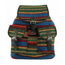 Рюкзак 7224-24 желто-зелено-синий орнамент
