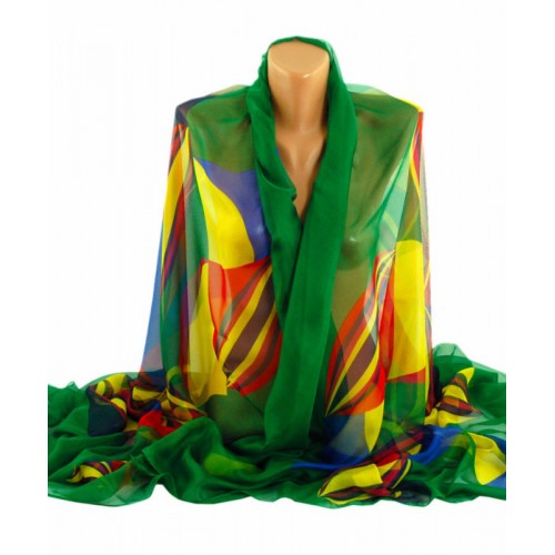 Шаль TRAUM 2497-53 зелена