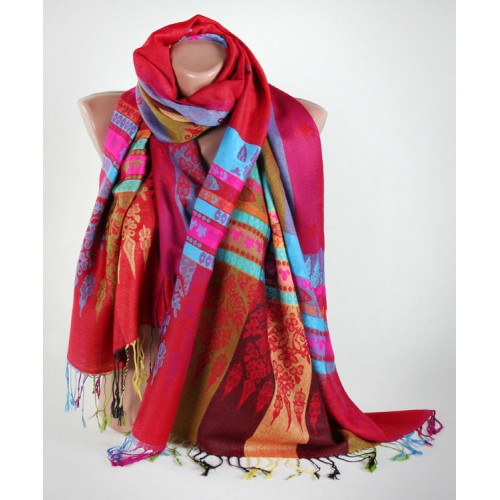 Шаль TRAUM 2493-25 червона