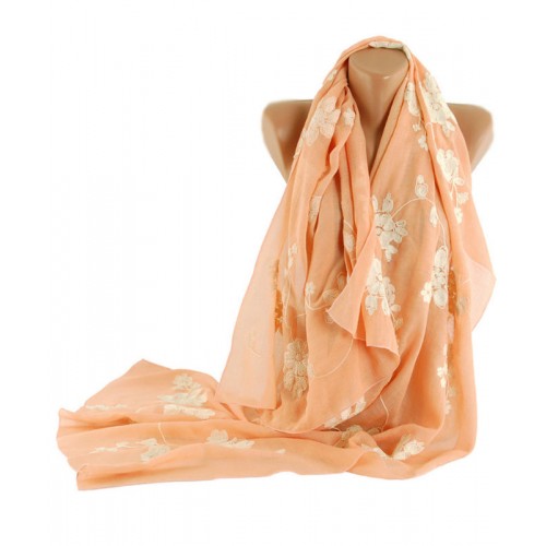 Шаль TRAUM 2494-67 персиковая