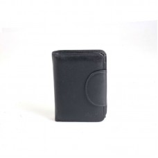 Кожаный кошелек женский GRASS 138-1 черный гладкий