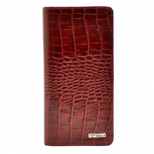 Кошелек женский кожаный Desisan 321-44 красный кроко