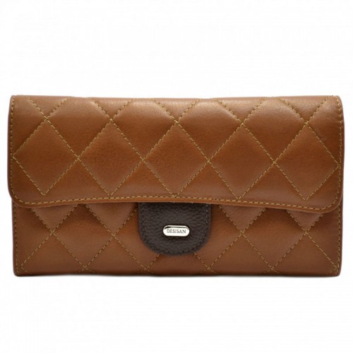 Кошелек женский кожаный Desisan 726-5 рыжий