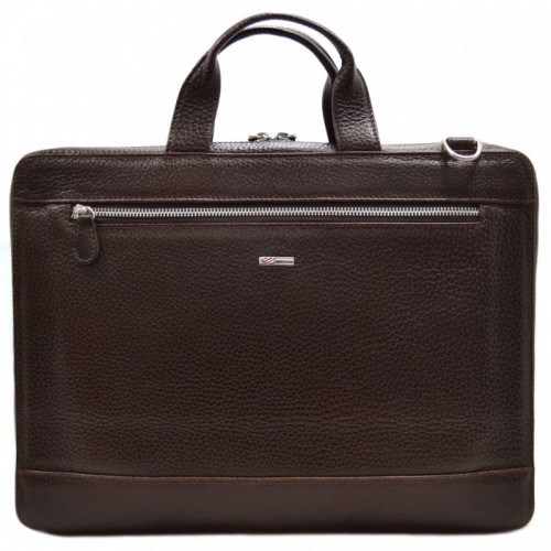 Портфель кожаный Desisan 1347-019 коричневый флотар