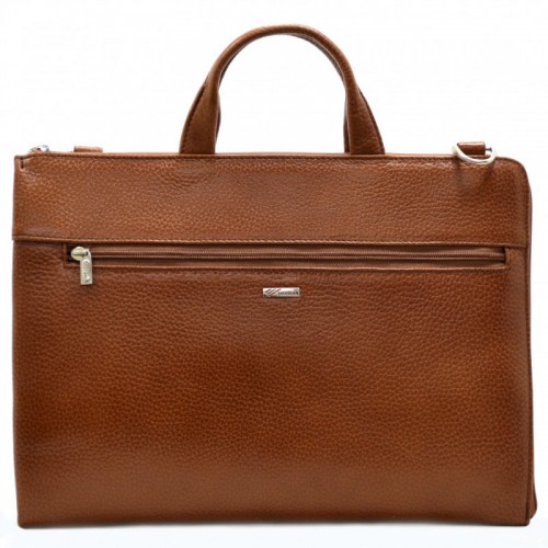 Портфель шкіряний Desisan 1349-015 рудий флотар
