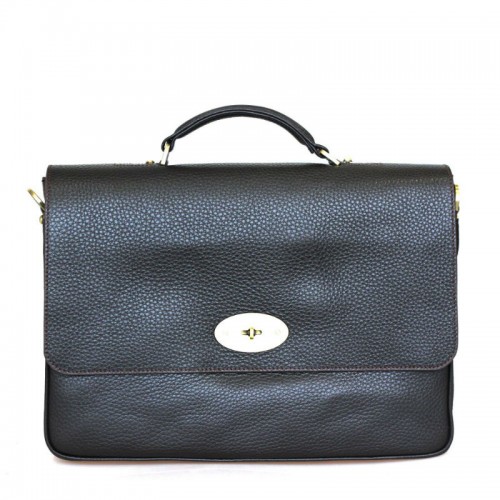 Портфель шкіряний GRASS 603-13 чорний флотар