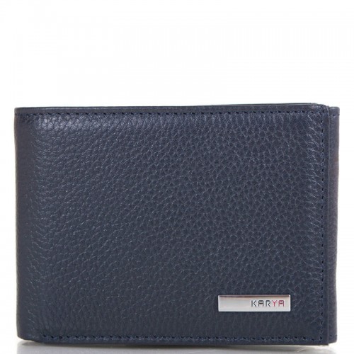 Портмоне-зажим шкіряний KARYA 0931-44 синій флотар
