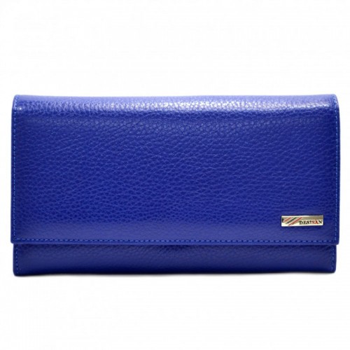 Кошелек женский кожаный Desisan 057-607 ярко-синий флотар