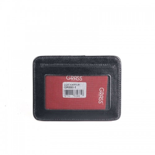 Кредитница+автодокументи шкіра GRASS 550-1 чорний гладкий