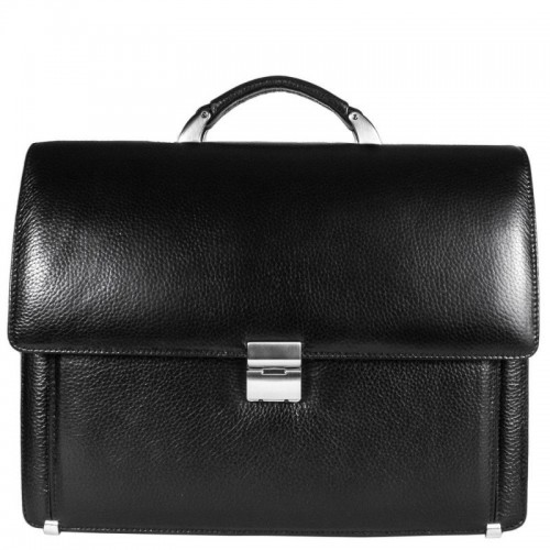 Портфель кожаный Desisan 319-011 черный флотар