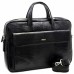 Портфель кожаный Desisan 340-143 черный лазер