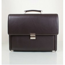 Портфель кожаный KARYA 0144-39 коричневый флотар