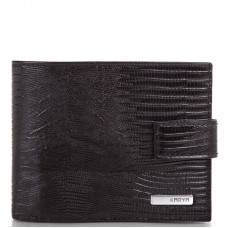 Мужское кожаное портмоне KARYA 0464-076 черный лазер
