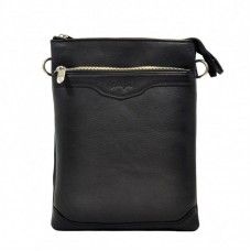Барсетка м'яка шкіра KARYA 0650-45 чорний флотар