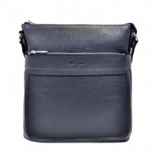 Барсетка м'яка шкіра KARYA 0677-44 синій флотар