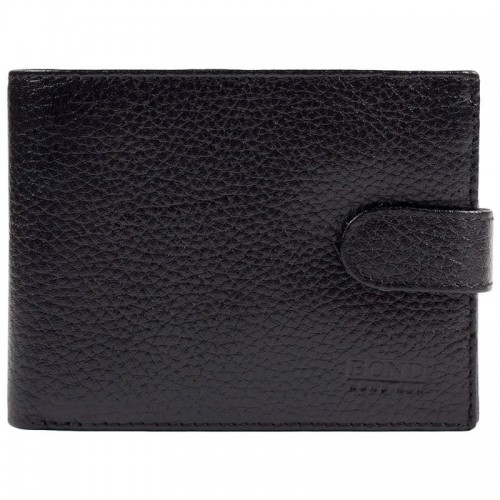 Портмоне шкіра BOND 529-281 чорний флотар