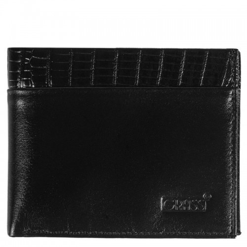 Портмоне кожа GRASS 398-1 черный гладкий