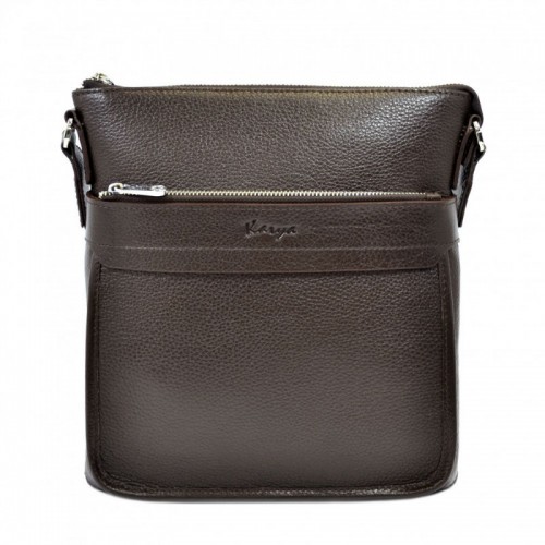 Барсетка м'яка шкіра KARYA 0677-39 коричневий флотар