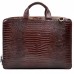 Портфель кожа Desisan 1347-626 бордо кроко лак