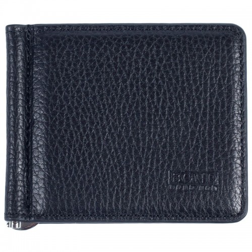 Портмоне шкіра BOND 554-281 чорний флотар