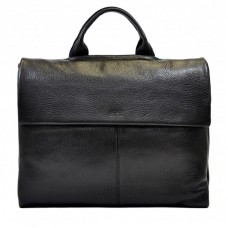 Портфель м'який шкіра BOND 1039-281 чорний флотар