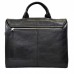 Портфель м'який шкіра BOND 1039-281 чорний флотар