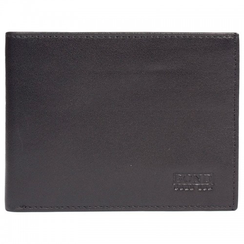 Портмоне шкіра BOND 518-1 чорний гладкий