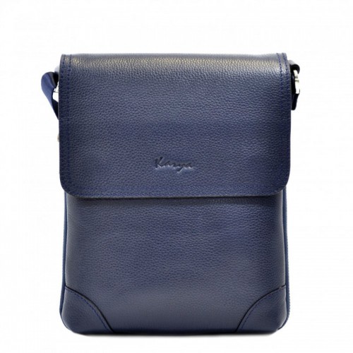 Барсетка м'яка шкіра KARYA 0721-44 синій флотар