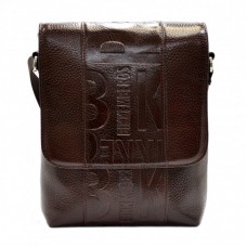 Барсетка шкіра м'яка DESISAN 1612-019 коричневий флотар