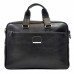 Портфель м'який шкіра BOND 1364-281 чорний флотар