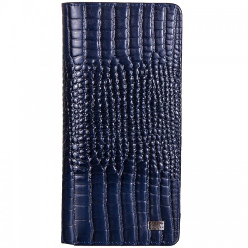 Кошелек женский кожа Desisan 321-634 синий кроко лак