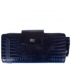 Кошелек женский кожа Desisan 731-634 синий кроко
