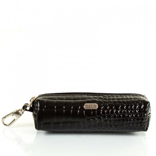 Ключница кожа Desisan 207-633 черный кроко лак